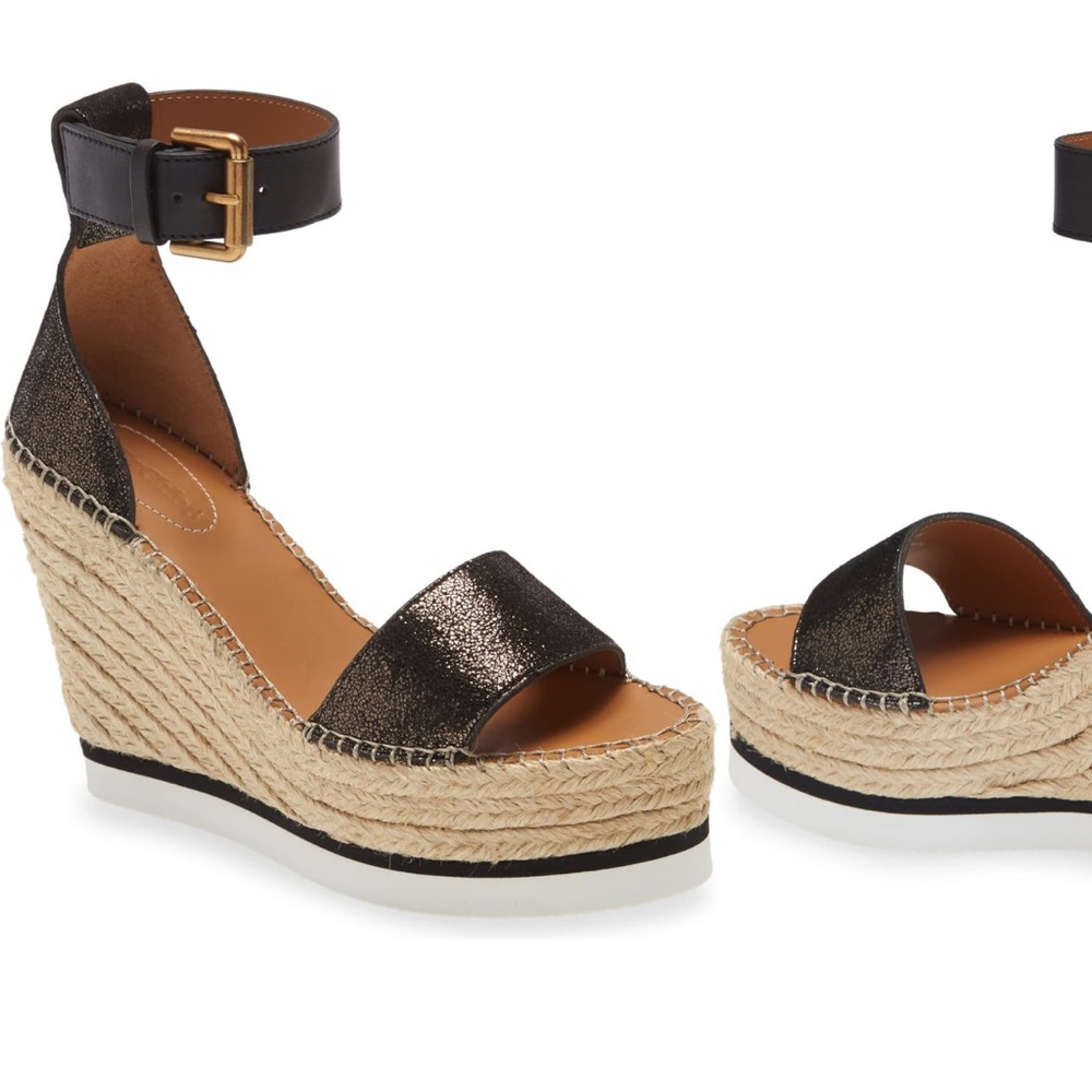See by Chloé ‘Glyn’ Espadrille Wedge Sandal